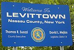 Welcome to Levittown sign